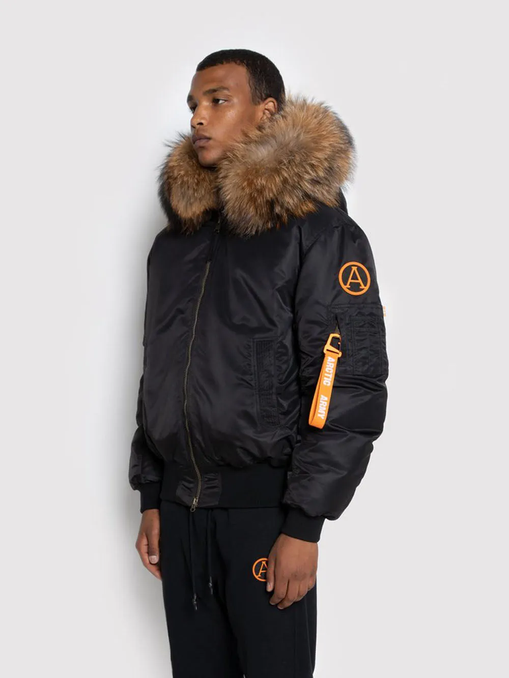 ARCTIC ARMY Classic Bomber Jacket Black