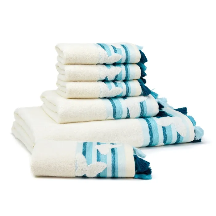 Arctic Butterfly Turkish Cotton Bath Towel 24x50" 1pc