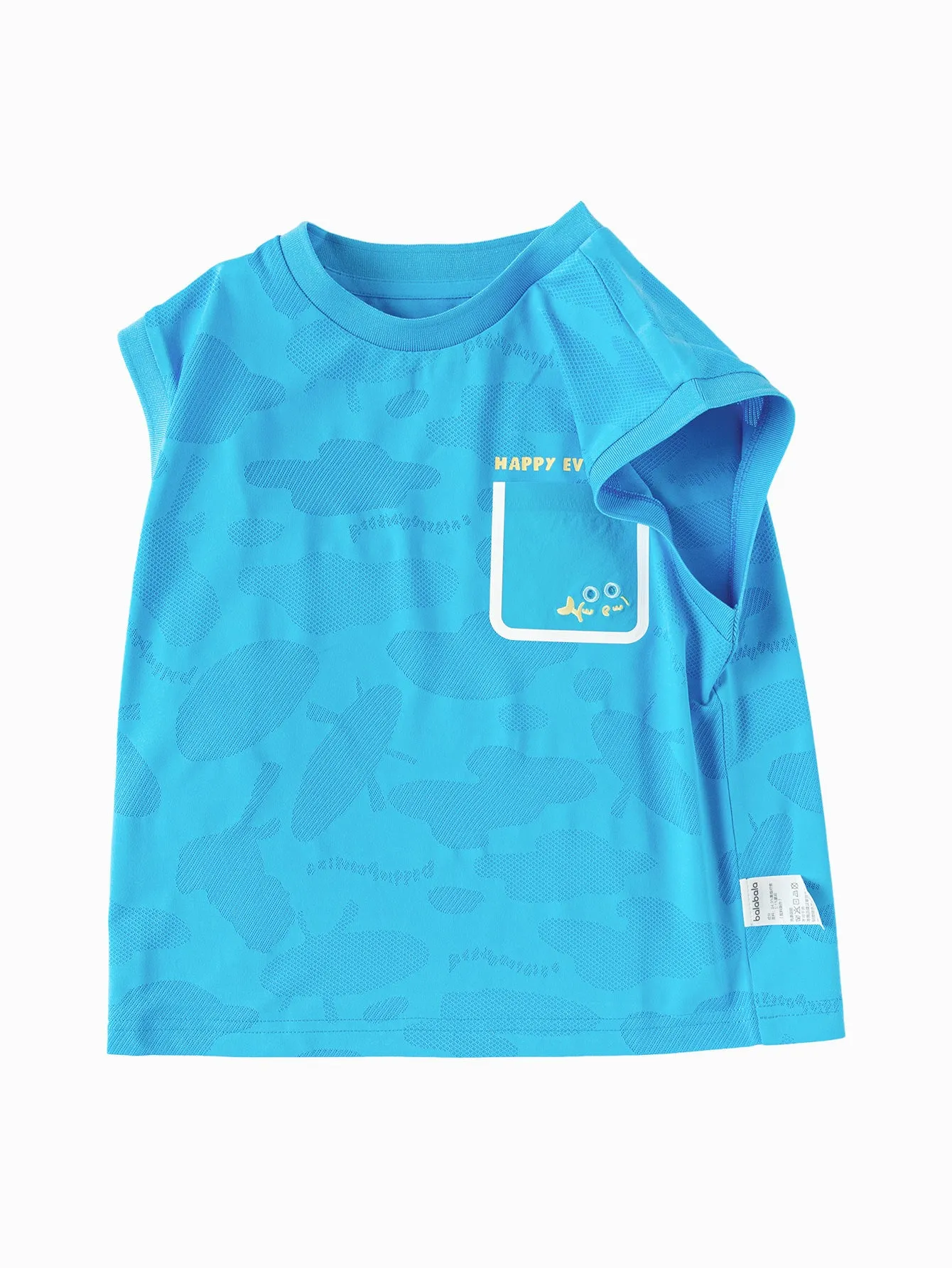 balabala Toddler Boy Explore Style Wide Shoulder Tank Top
