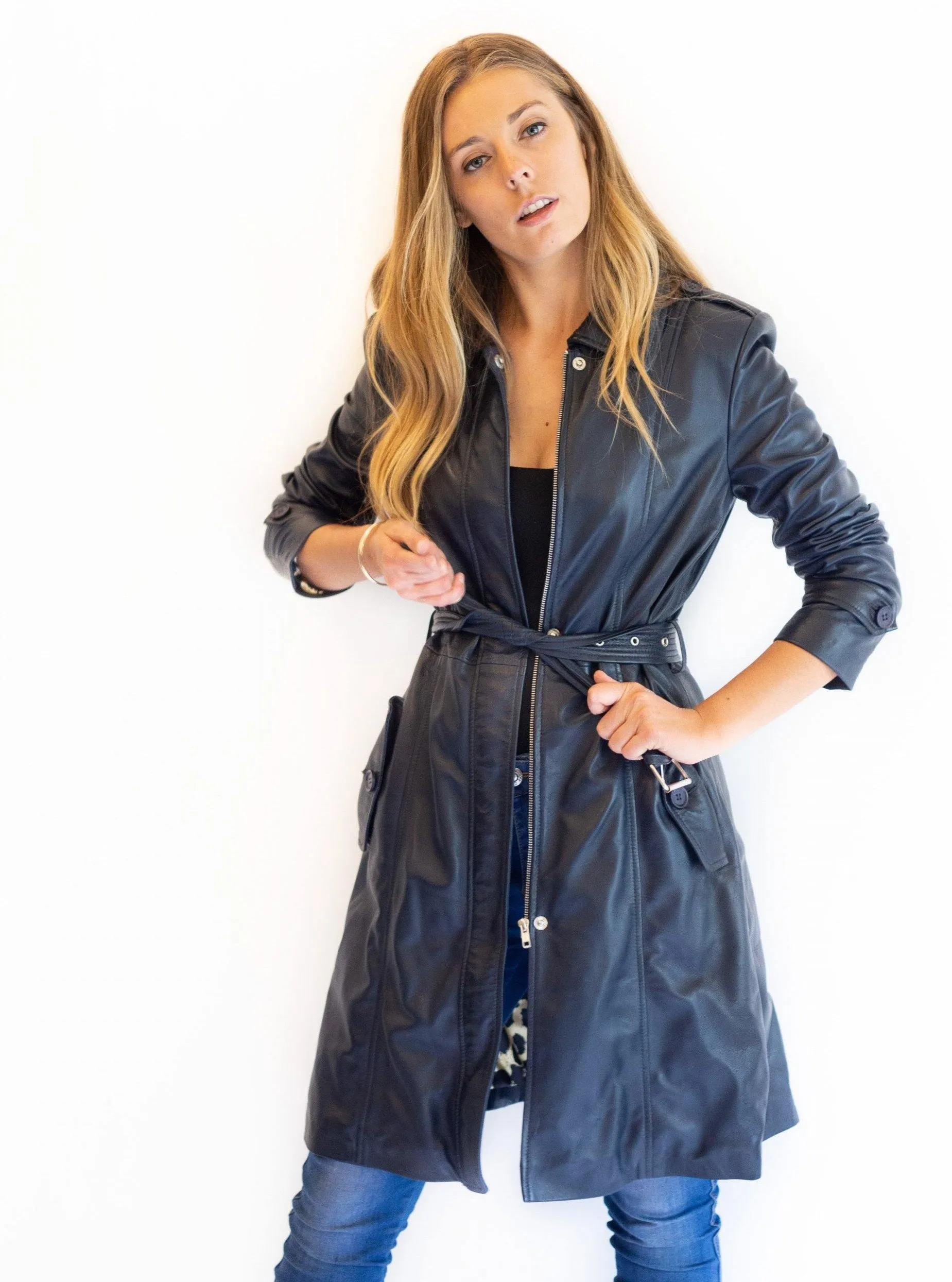 Blair Trench Coat | Navy