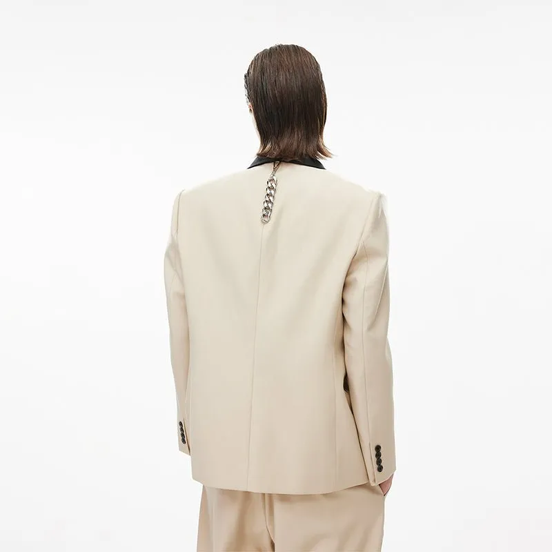 Collar Stitching Custom Adjustable Buckle Suit