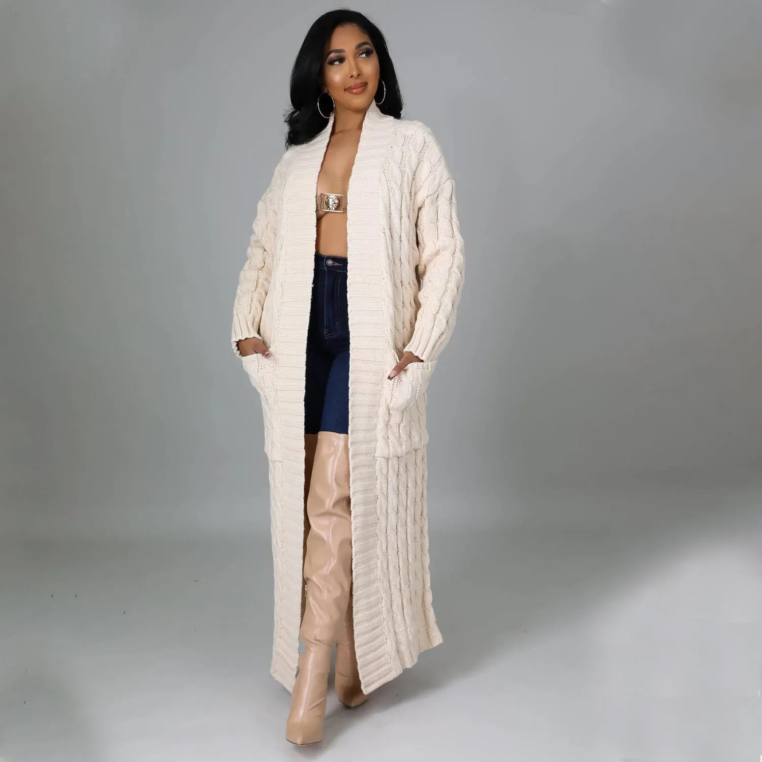 Fashion Casual Long Sleeve Sweater Jacket Wholesale Cardigan