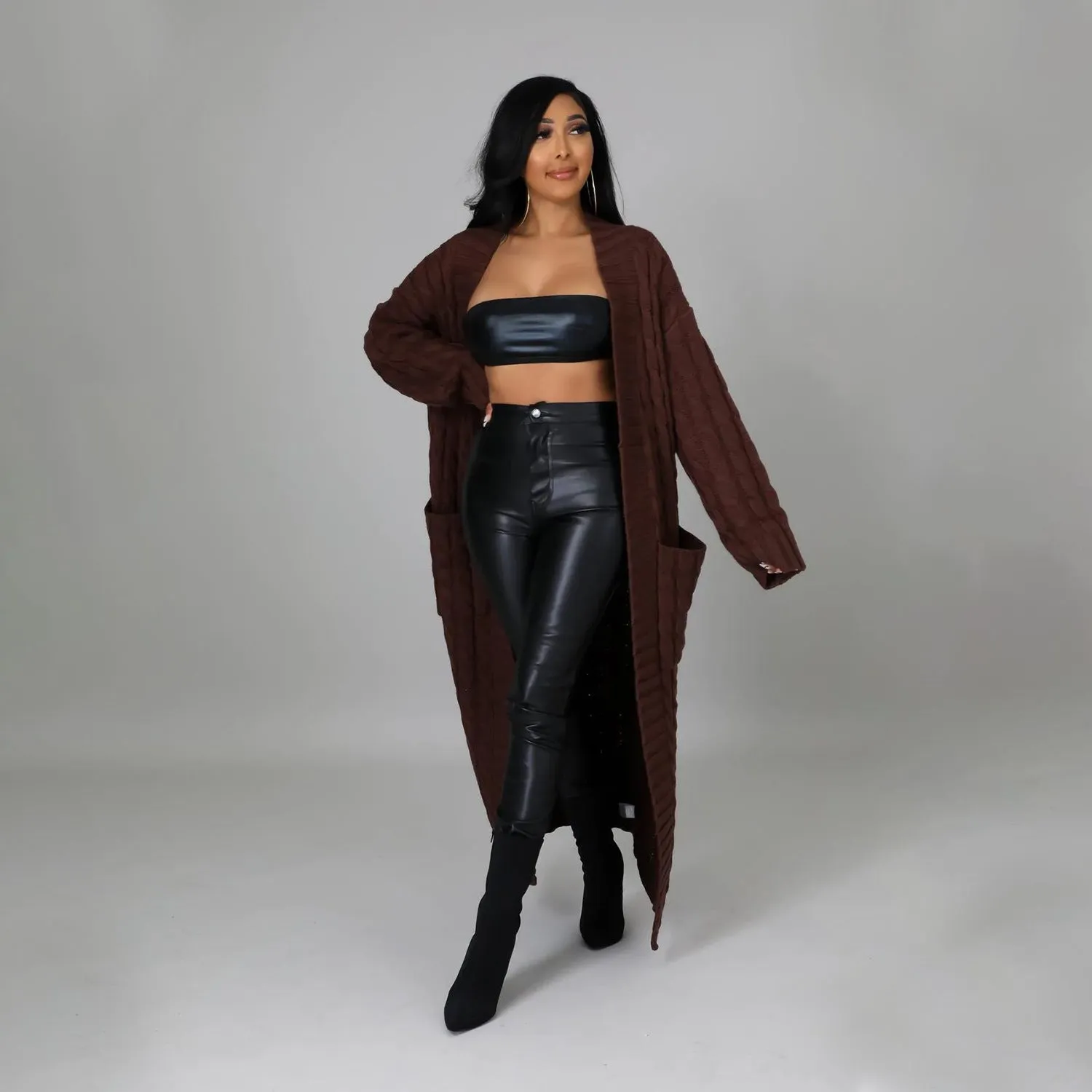 Fashion Casual Long Sleeve Sweater Jacket Wholesale Cardigan