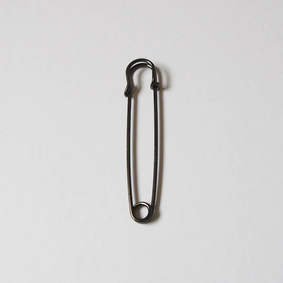 Kilt Pin Shiny Black Nickel - 10cm (4")
