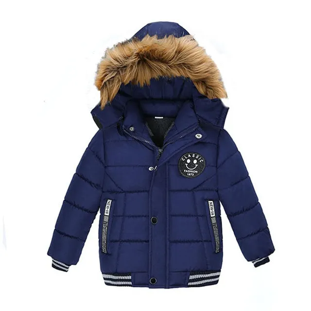 Kinder Jacke mit Kapuze warm Oberbekleidung
