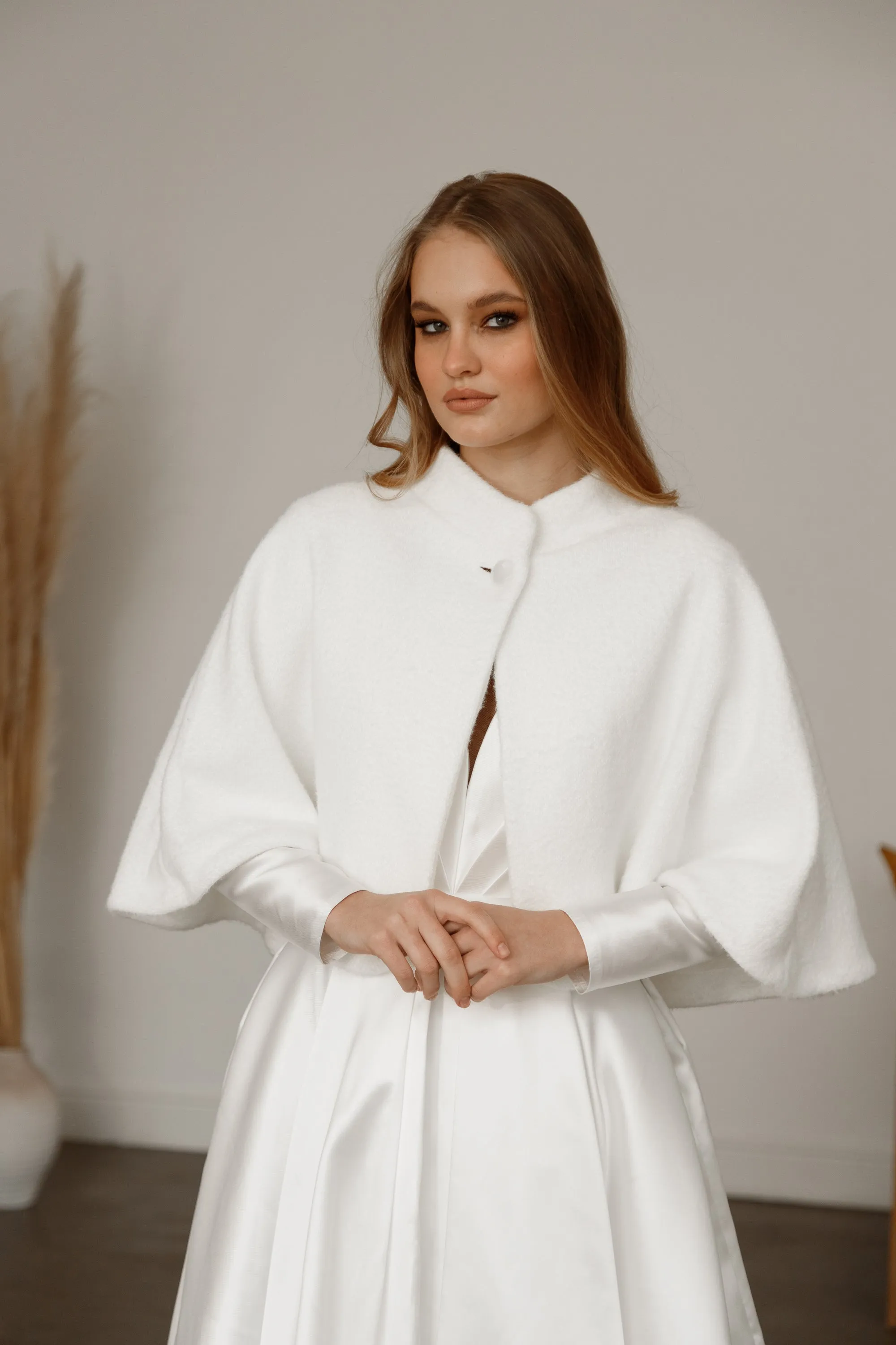 Light Ivory Cape K - 043 | Ready-to-Ship