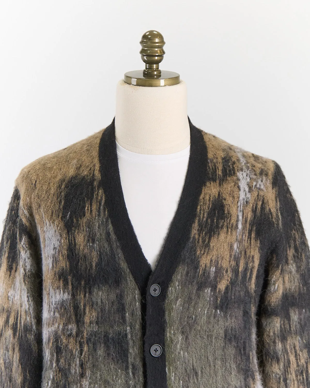 Long Sleeve Multi-Color Jacquard Cardigan