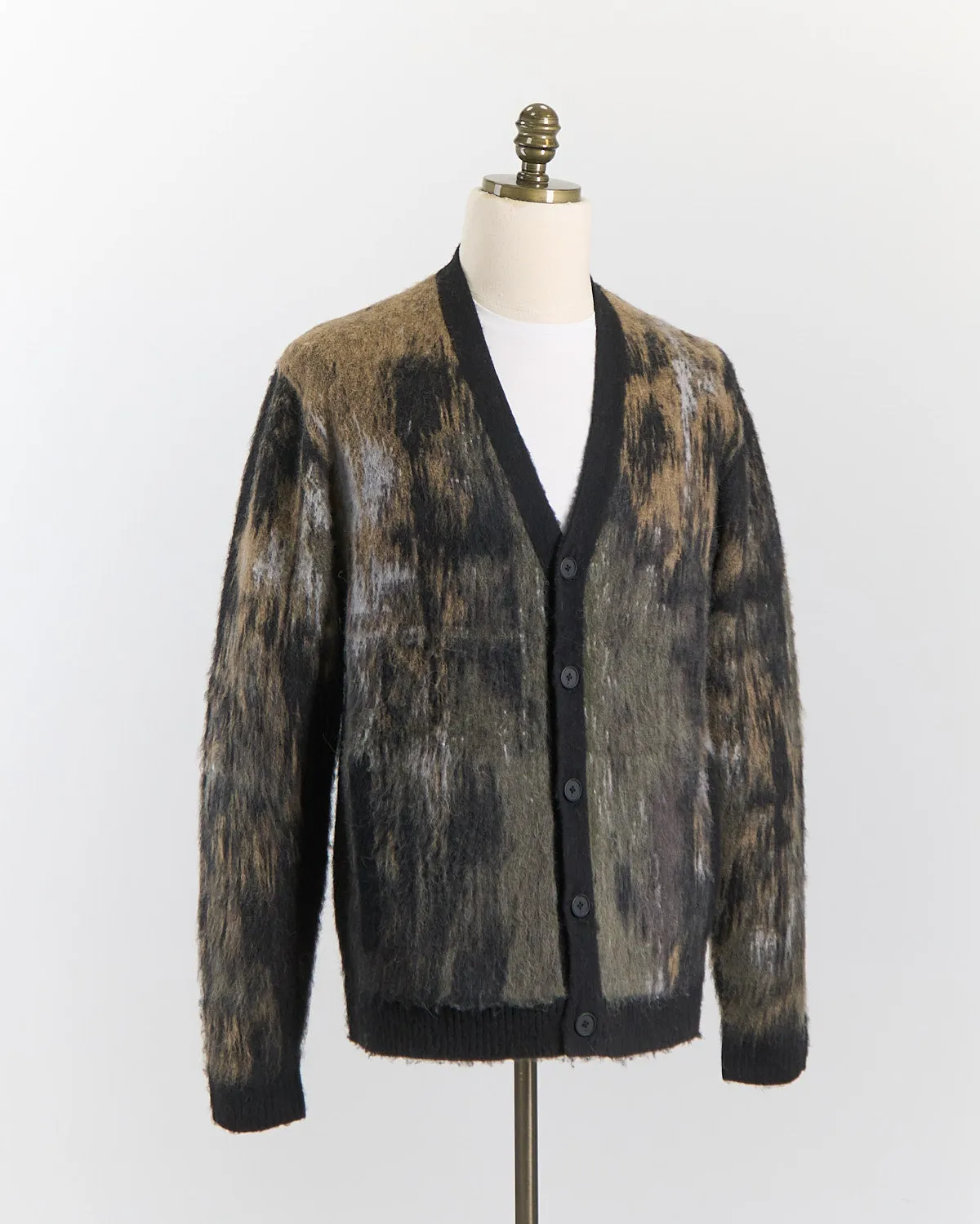 Long Sleeve Multi-Color Jacquard Cardigan