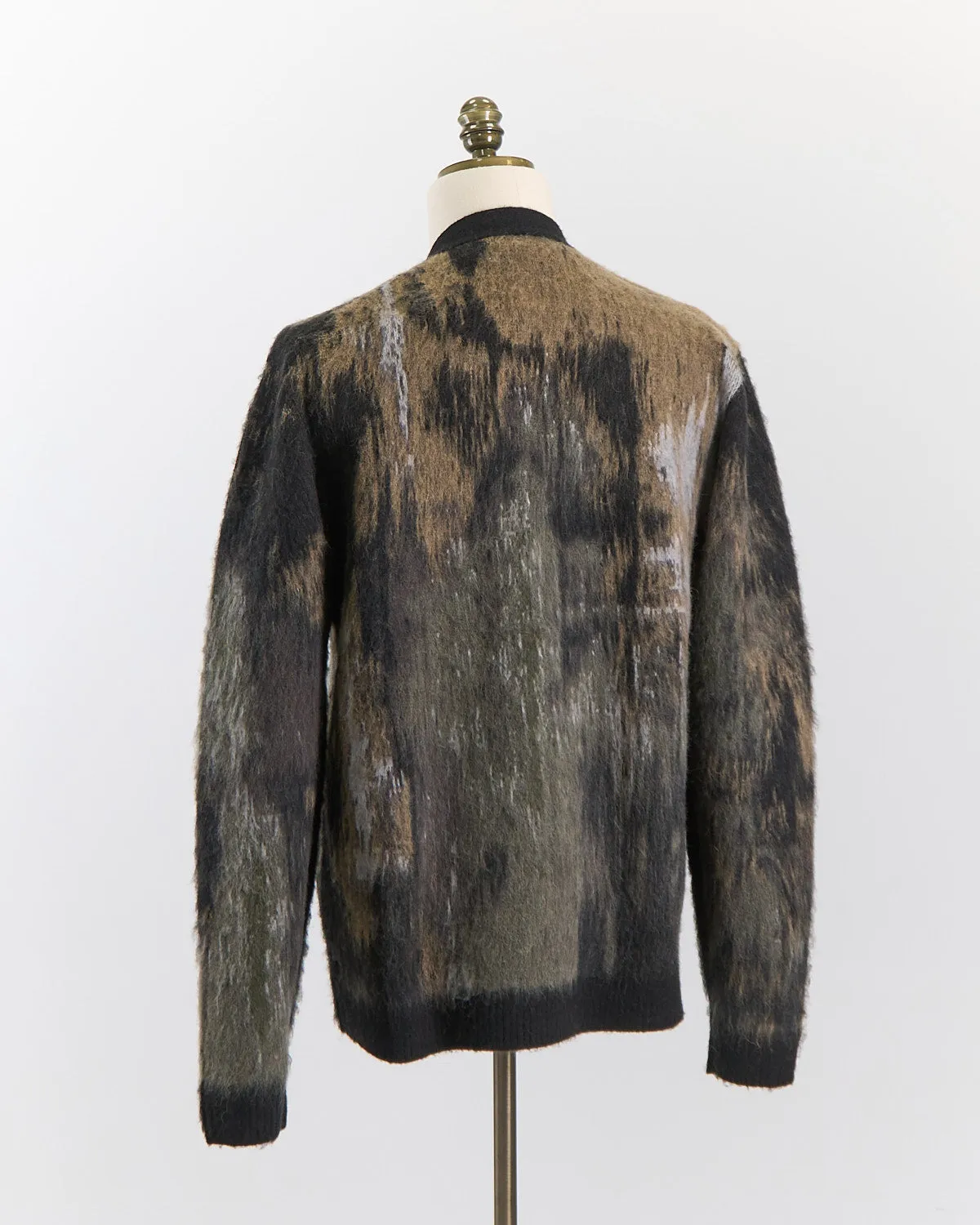 Long Sleeve Multi-Color Jacquard Cardigan
