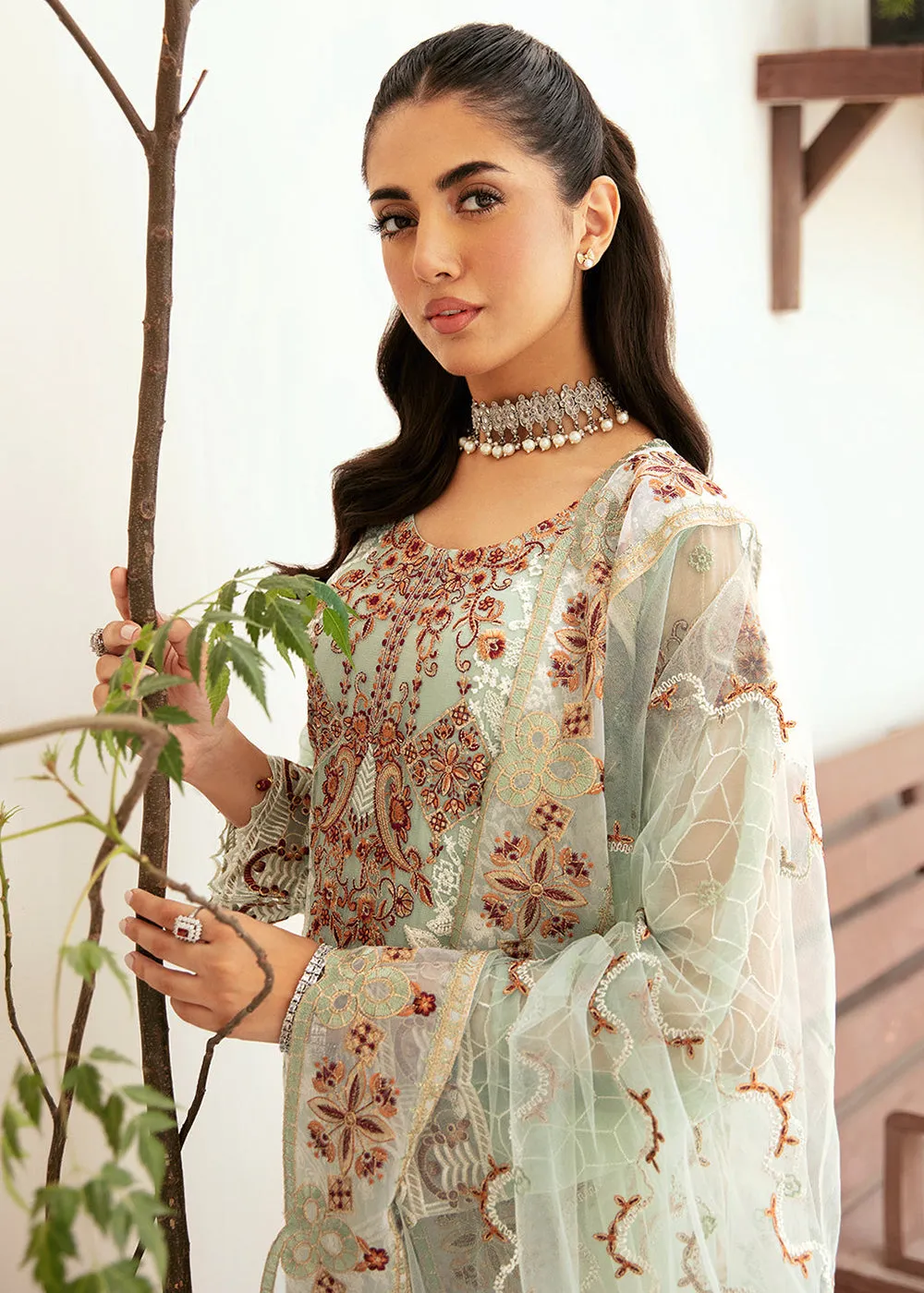 Luxury Chiffon Collection 2024 by Ramsha | F-2607