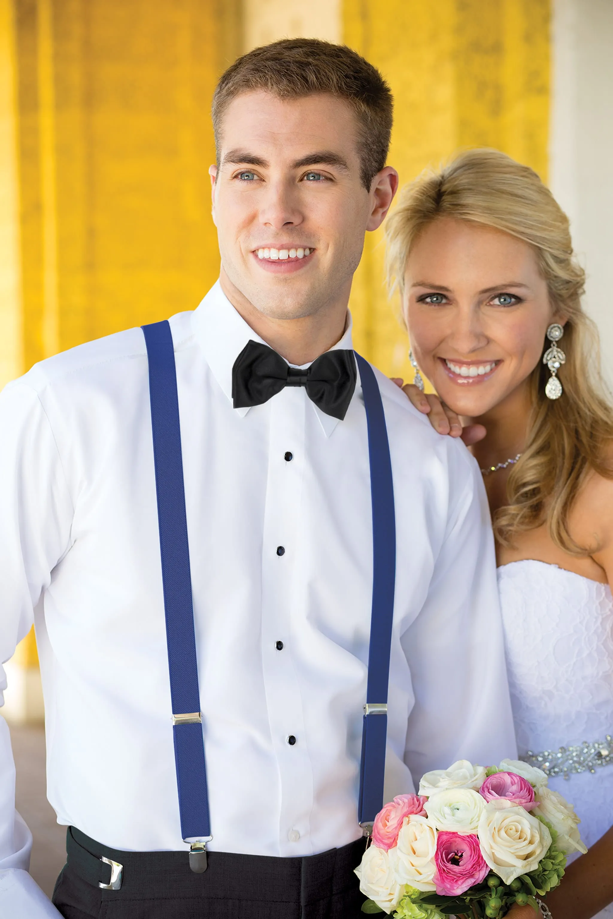 Men's Royal Blue Clip-on Suspenders