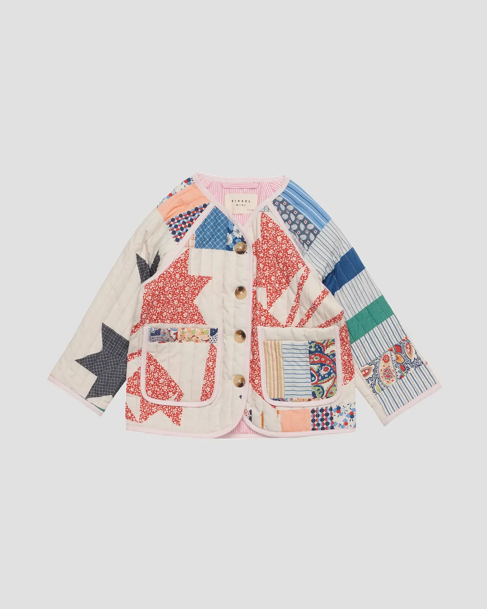 MINI VEGA JACKET IN FLOWER PATCHWORK