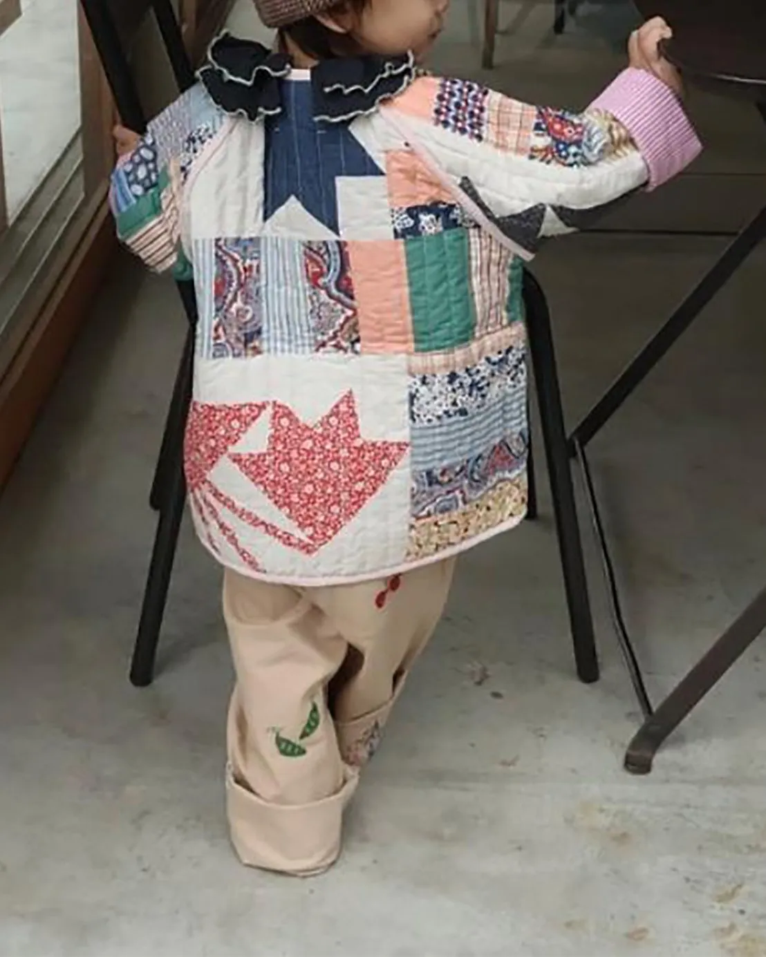 MINI VEGA JACKET IN FLOWER PATCHWORK