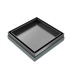 Nero Tile Insert Floor Waste 100mm Outlet GM