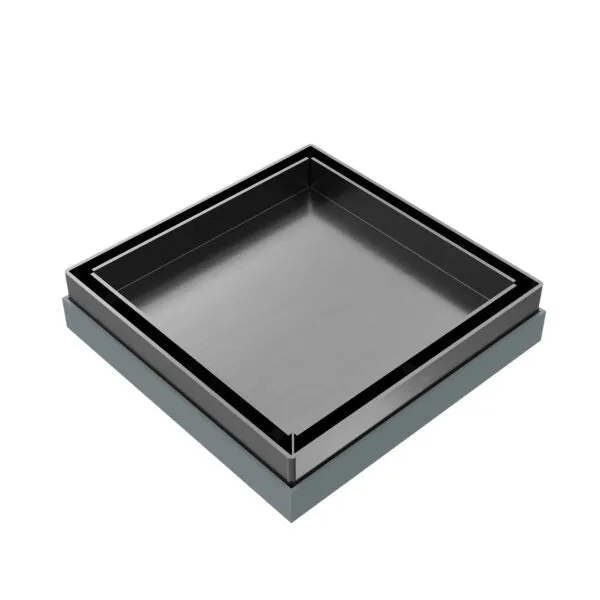 Nero Tile Insert Floor Waste 100mm Outlet GM