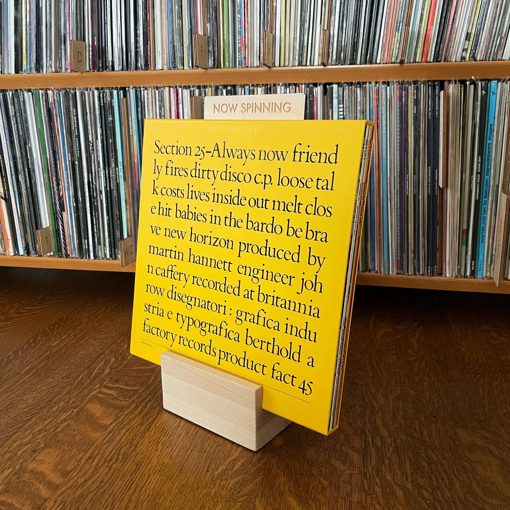 Now Spinning Record Block