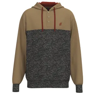 "Jimmy" Asphalt w/ Tan Quilt Detailing Hoody