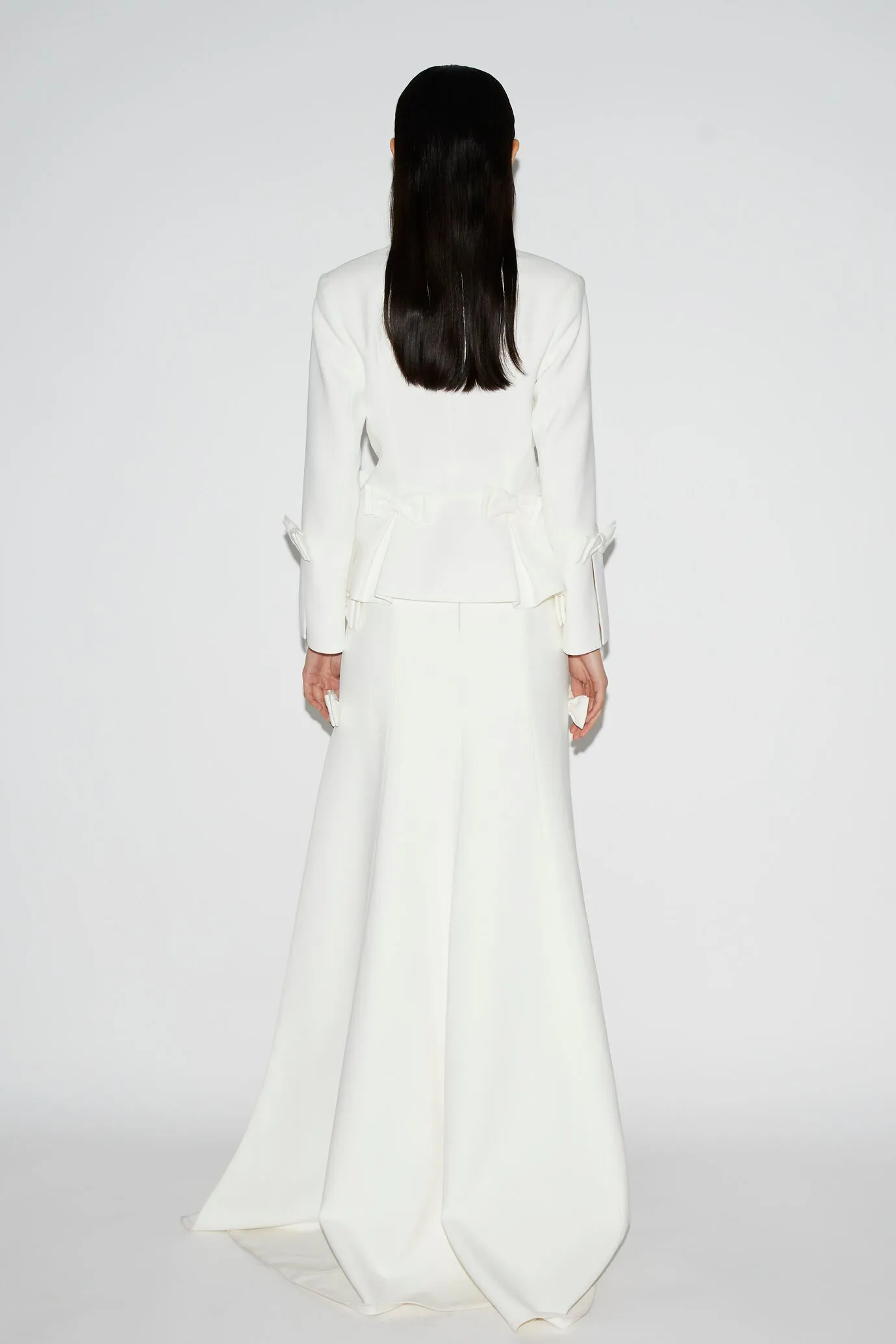SANNA JACKET PURE WHITE CREPE