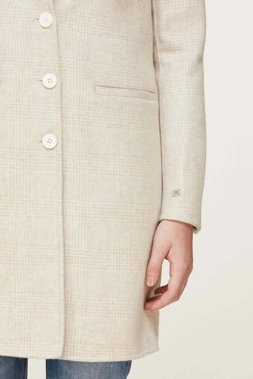 Soia & Kyo Ezme Prince de Galles double-face wool coat