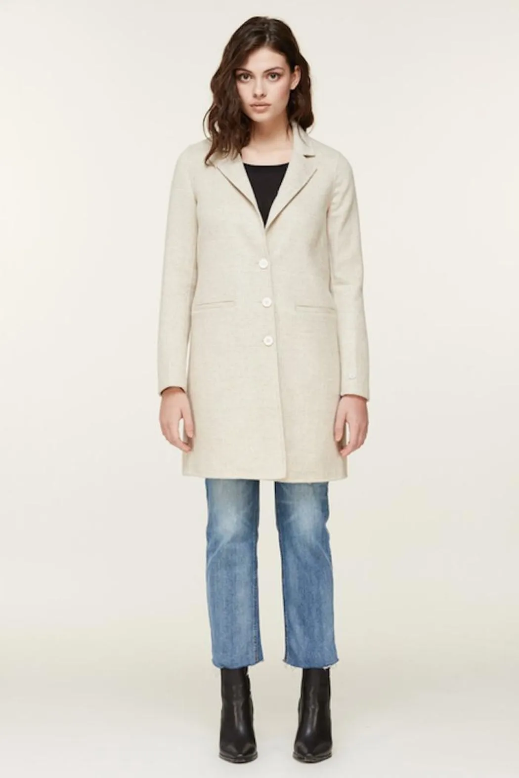 Soia & Kyo Ezme Prince de Galles double-face wool coat