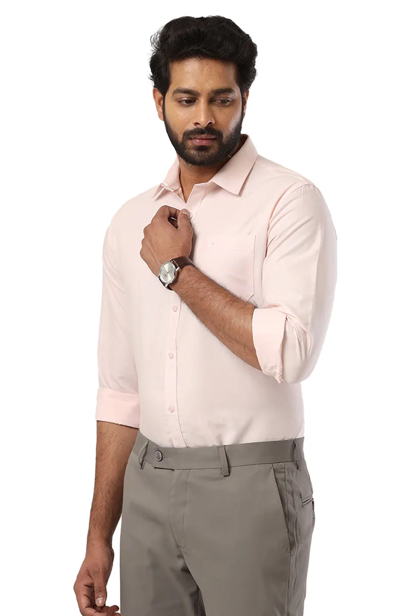Super Soft -  Lemonade Pink Formal Shirts for Men | Ariser