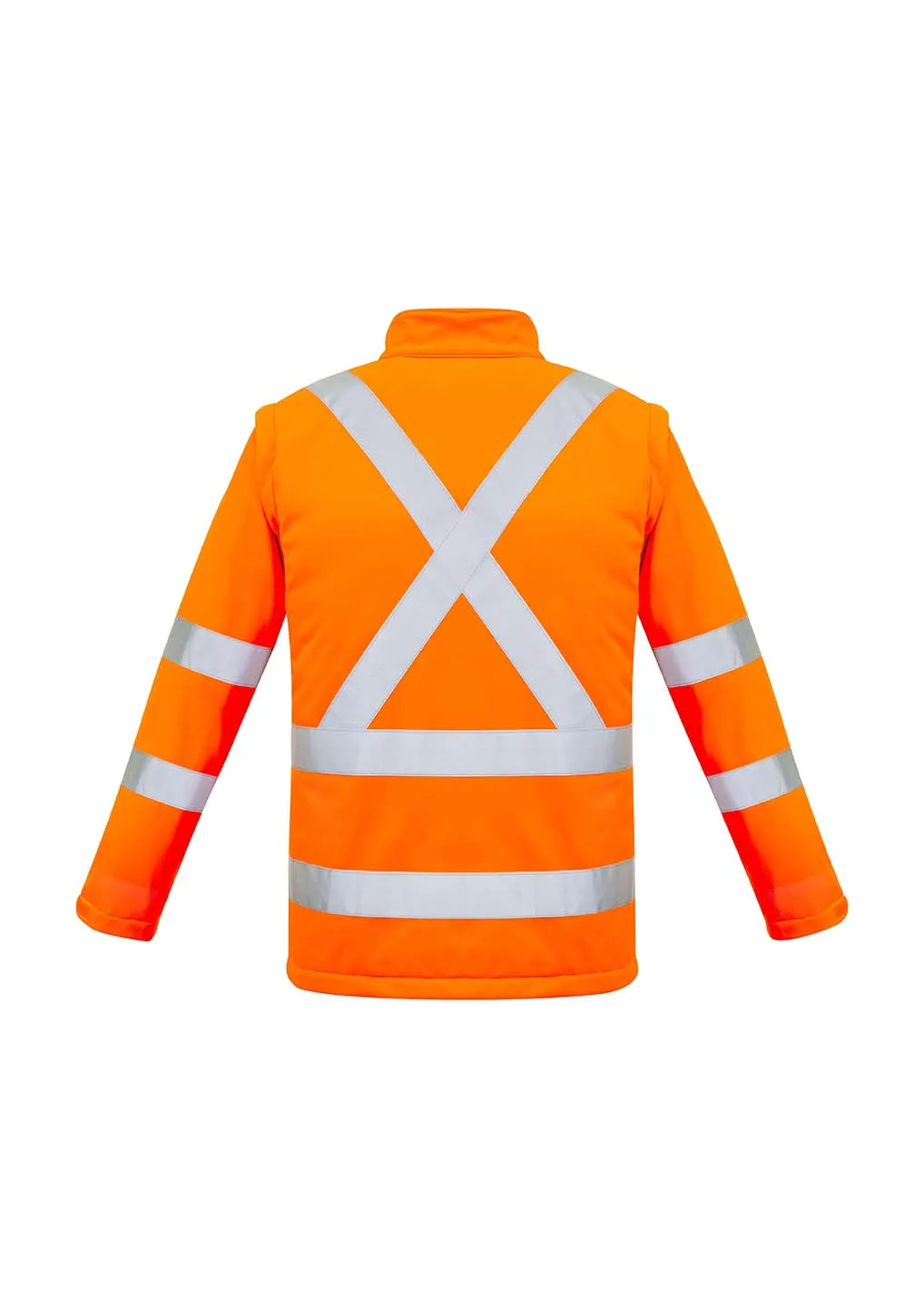 SYZMIK Unisex Hi Vis 2 in 1 X Back Soft Shell Jacket - ZJ680