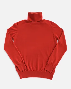 THE SUPER LIGHT ROLLNECK SWEATER | RED DULSE