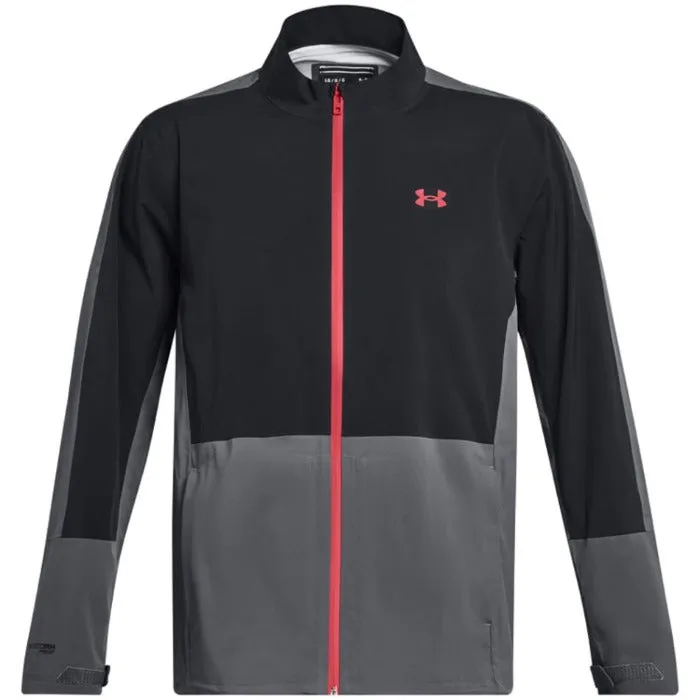 Under Armour Stormproof 3.0 Waterproof Golf Jacket - Black/Pitch Grey