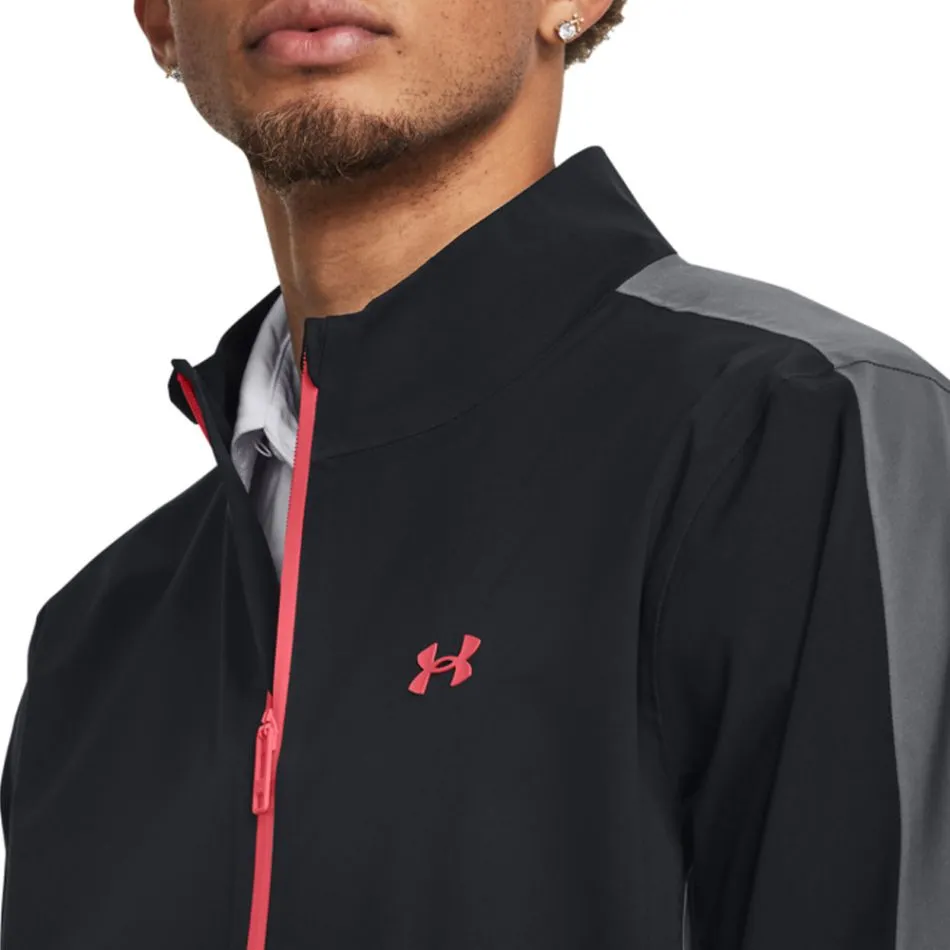 Under Armour Stormproof 3.0 Waterproof Golf Jacket - Black/Pitch Grey