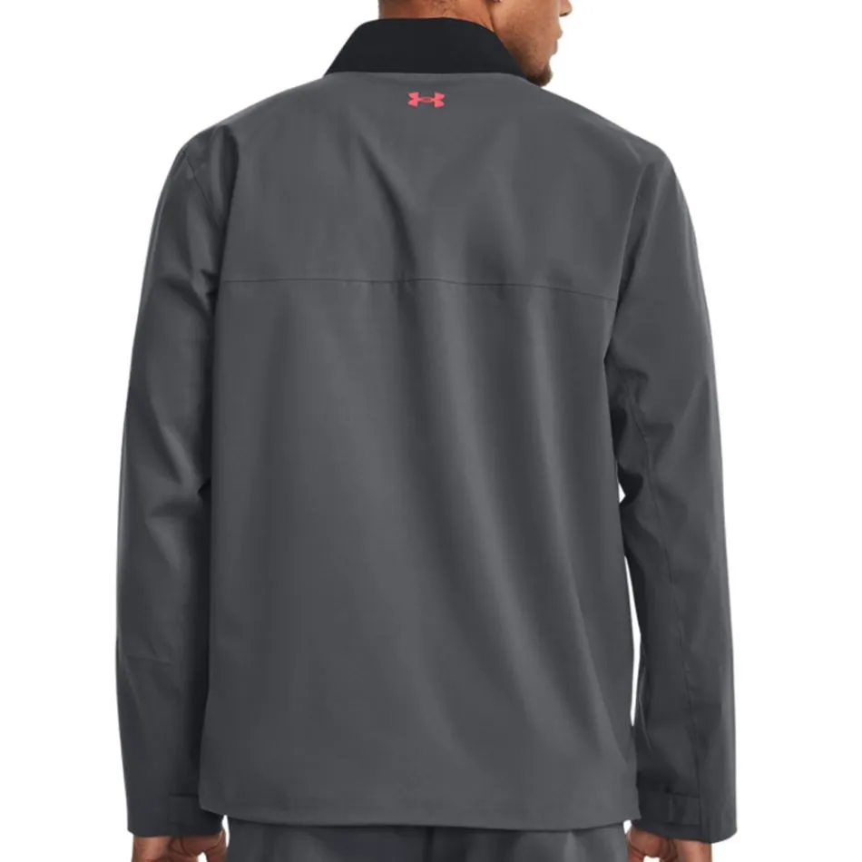 Under Armour Stormproof 3.0 Waterproof Golf Jacket - Black/Pitch Grey