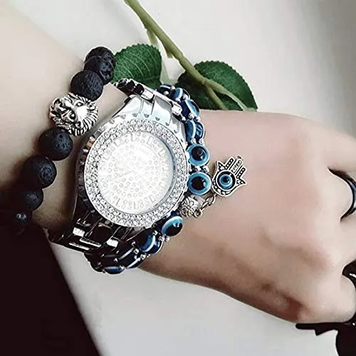 Yellow Chimes Bracelet for Women and Girls | Fashion Evil Eye Nazariya Style Bracelets for Women and Men | Accessories Jewellery for Women | Birthday Gift for Girls & Boys (Design 10)