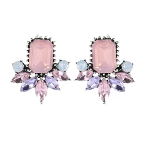Yellow Chimes Earrings For Women Multicolor Crystal Studded Floral Designed Glamorous Earrings For Women and Girls